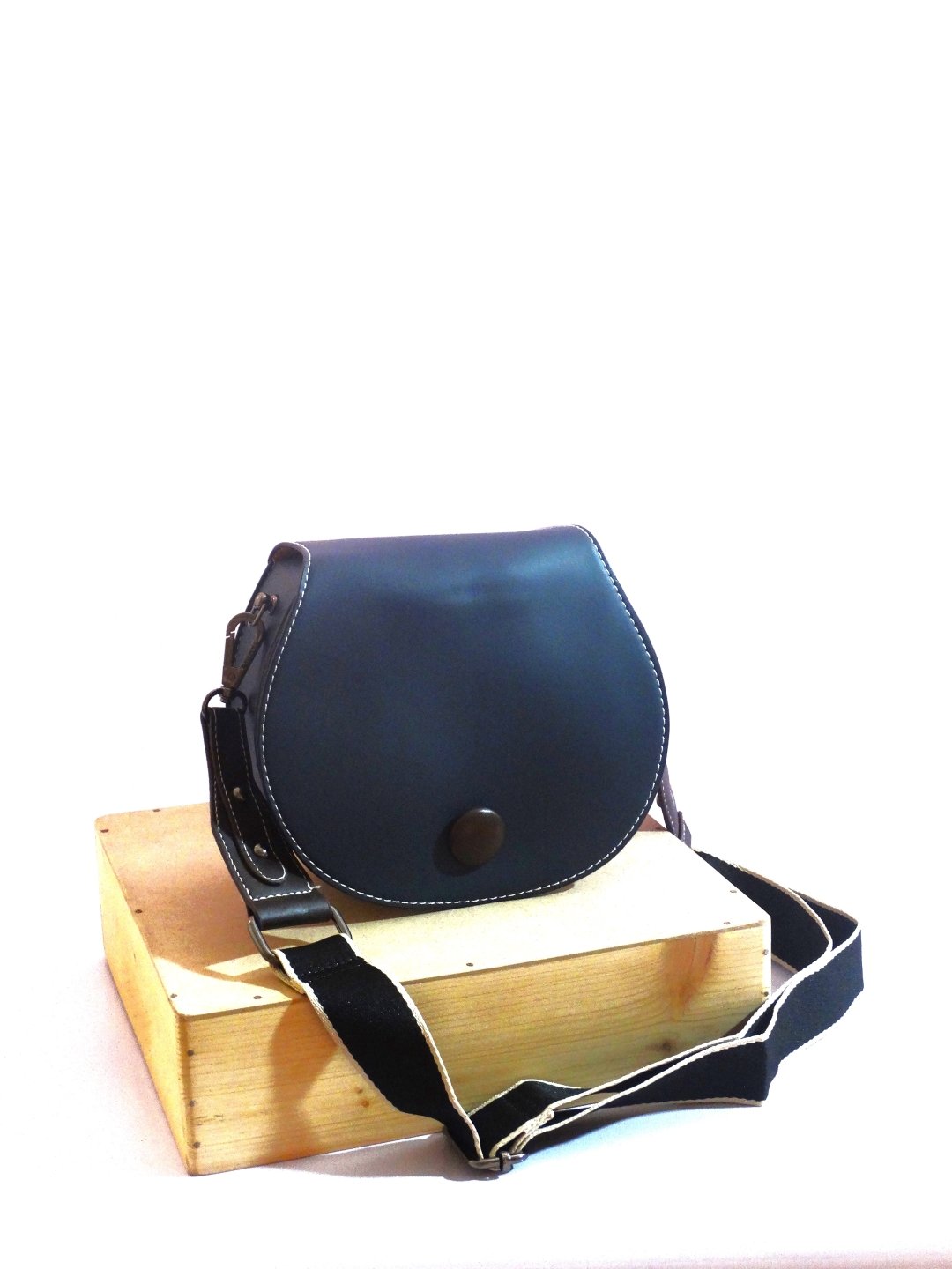 Navy Yellow Sling Bag