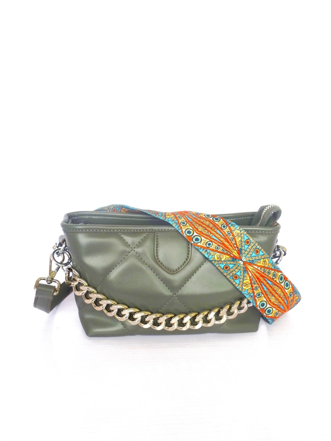 Structured Sling Bag with Quilted