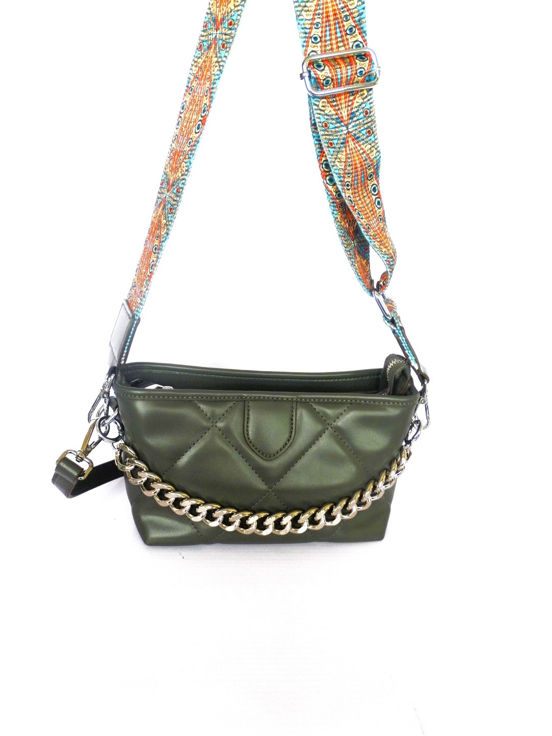 Structured Sling Bag with Quilted - Image 5